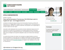 Tablet Screenshot of festgeld.vonessenbank.de